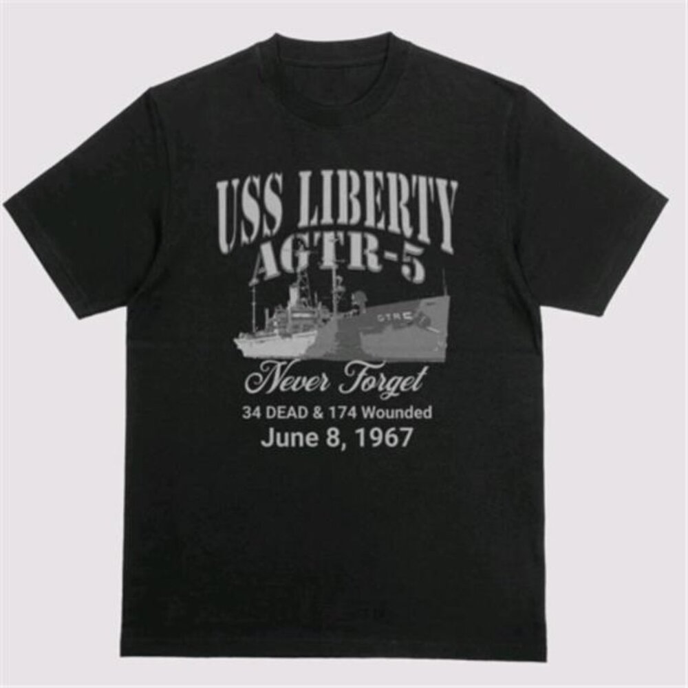USS Liberty AGTR-5 Veterans Association Remembrance Men T-shirt 1967 Six-Day War